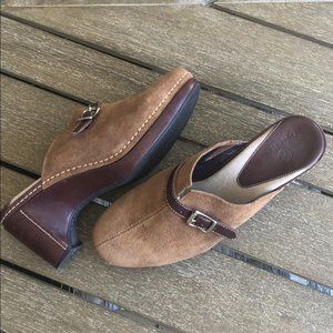 Cole Haan Brown Suede Clogs 6.5